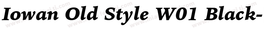 Iowan Old Style W01 Black字体转换